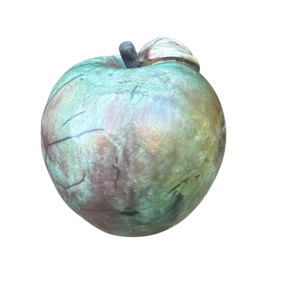 Apple - raku Vintage White Apple Raku Art Pottery | eBay